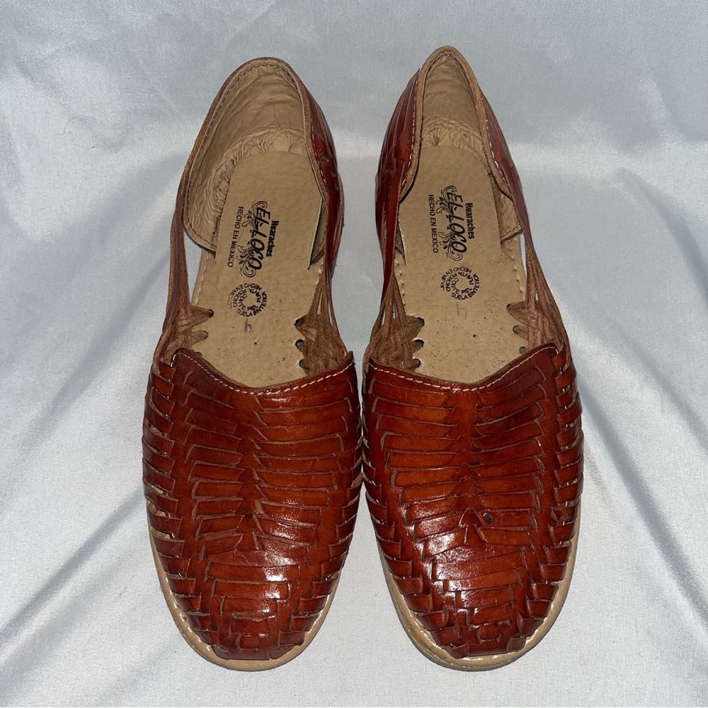 Classic Brown Leather Flats